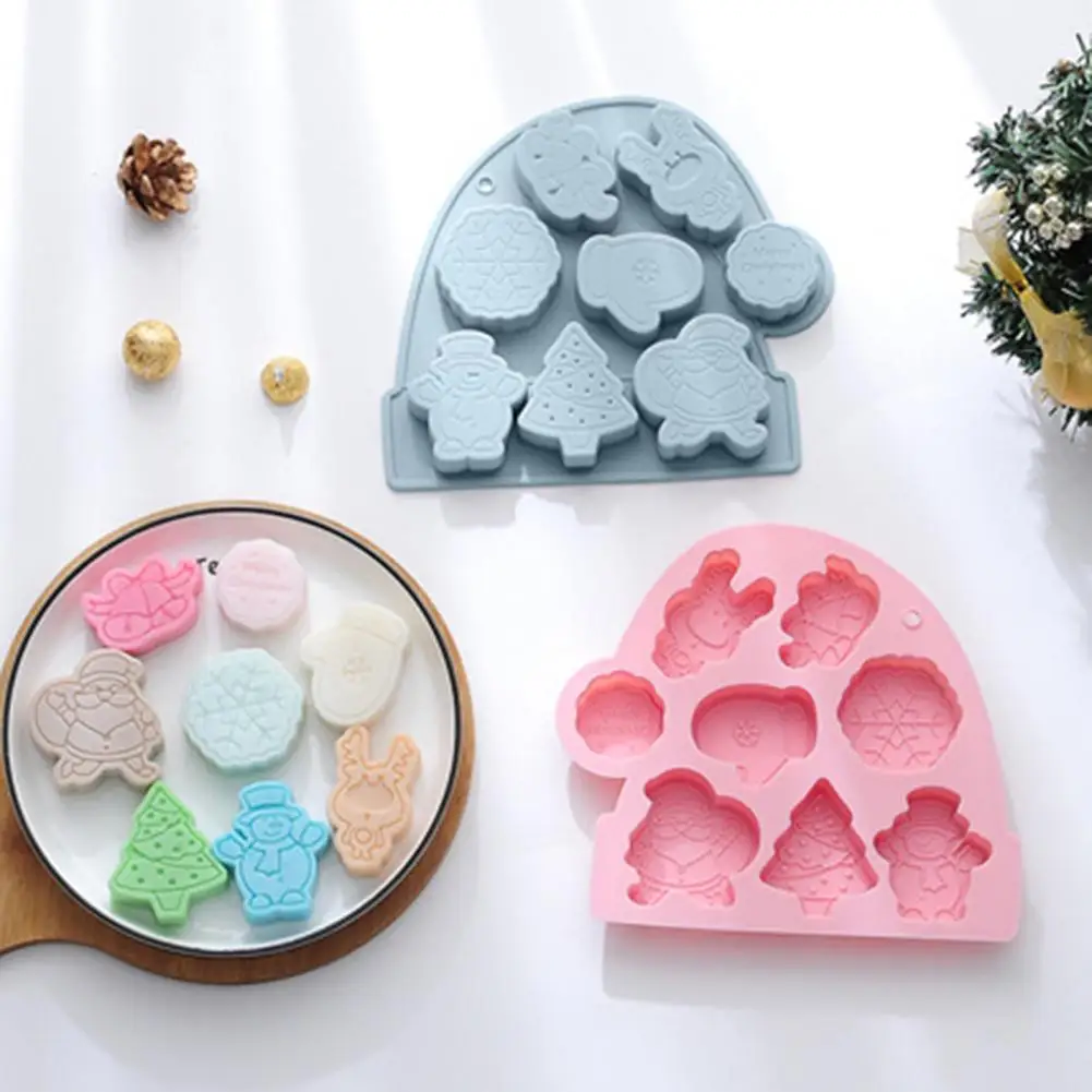 

Chocolate Mold Useful Portable Tasteless Xmas Party Cake Decoration Accessories for Home Xmas Cookie Mold Baking Mold