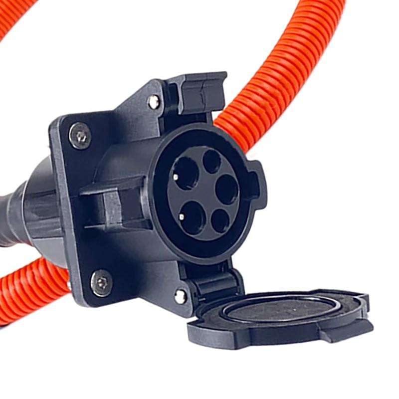 Переходник 32A SAE J1772 зарядная розетка переменного тока с сильфоном для