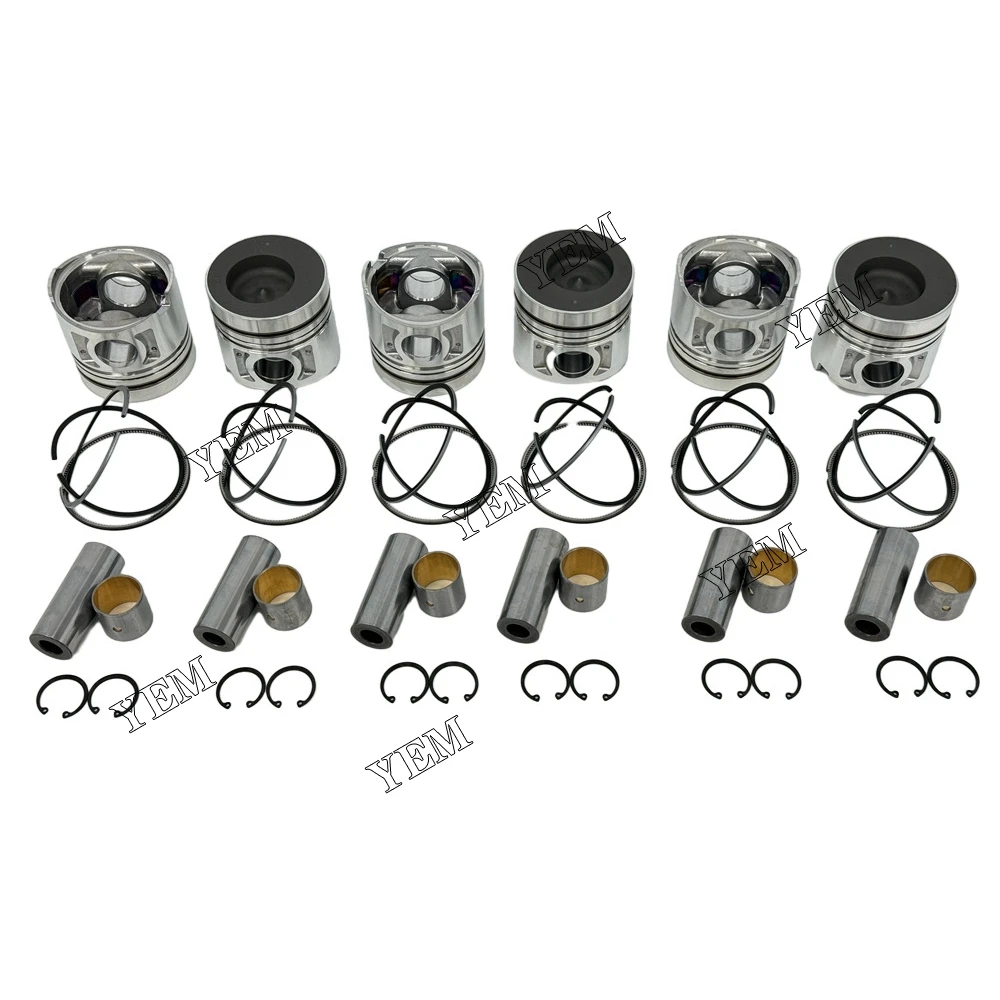 Поршень с кольцами для Nissan 6 шт. детали двигателя FE6