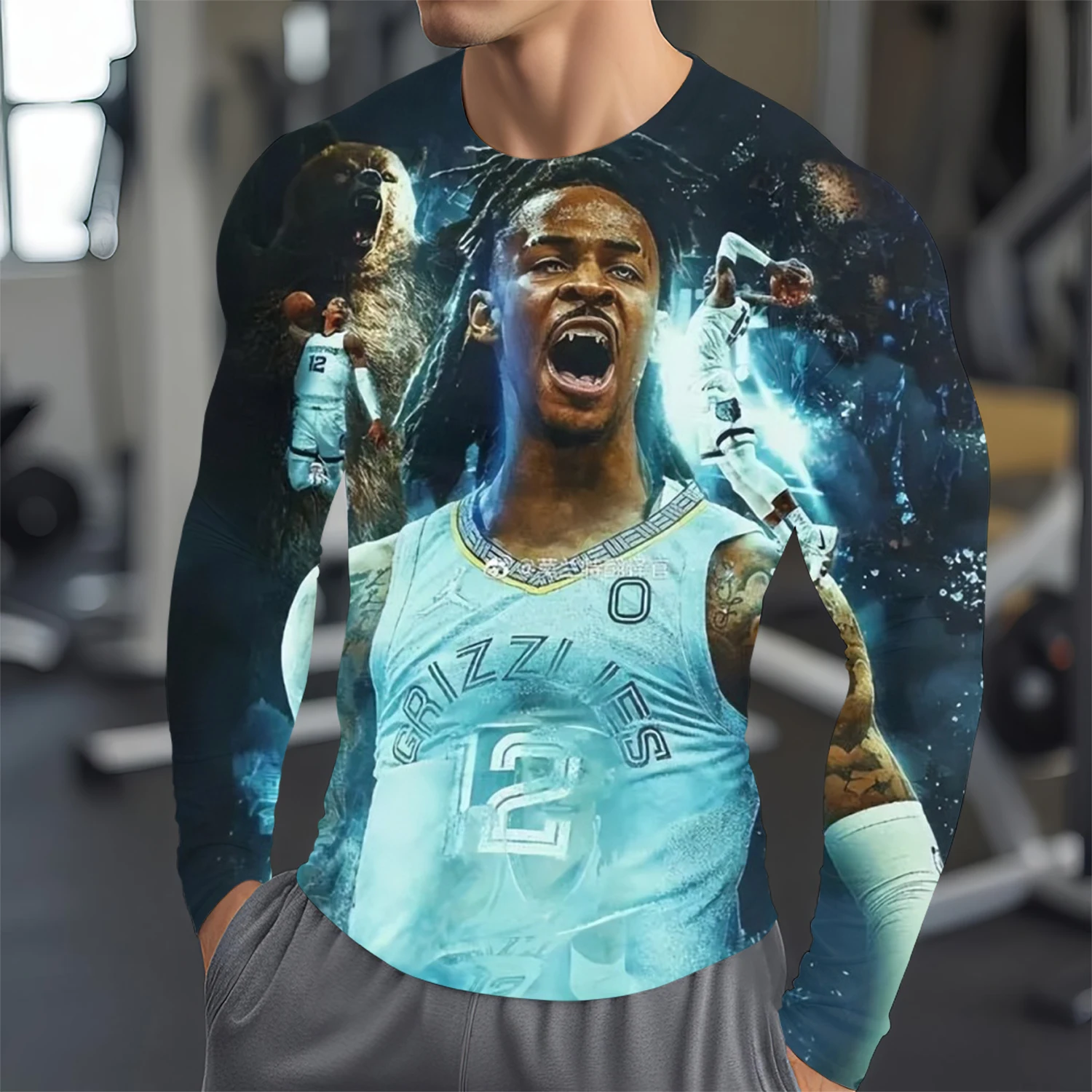 Футболка С Длинными Рукавами И 3D-принтом Звезды Модный Спортивный Топ Пуловер