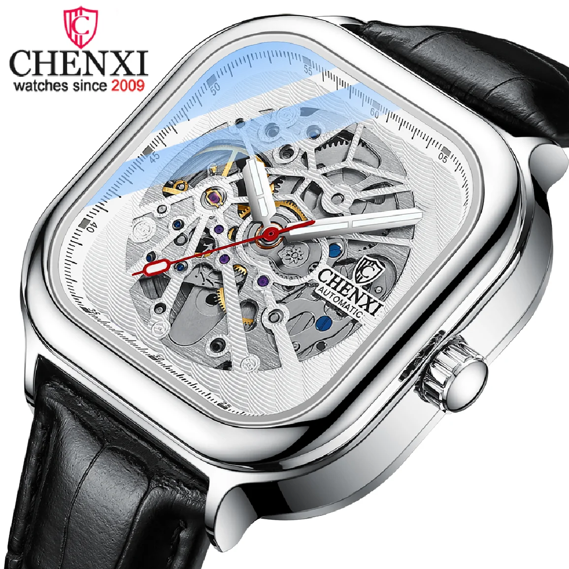 

Мужские автоматические механические часы CHENXI, роскошные брендовые деловые водонепроницаемые часы с турбийоном, мужские наручные часы из н...