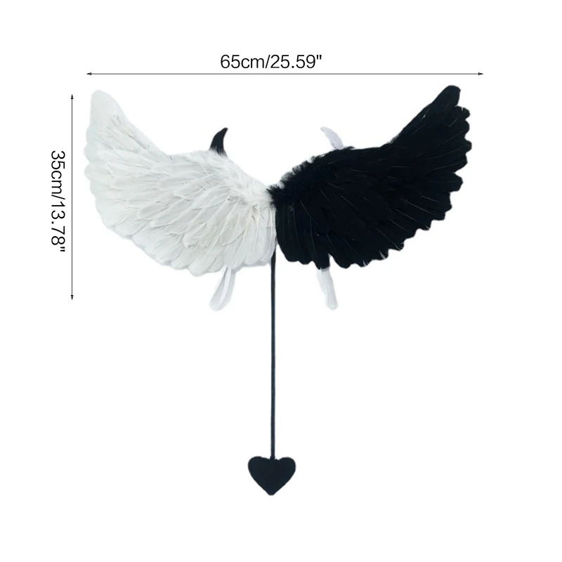 Детские костюмы для косплея на Хэллоуин с крыльями ангела |