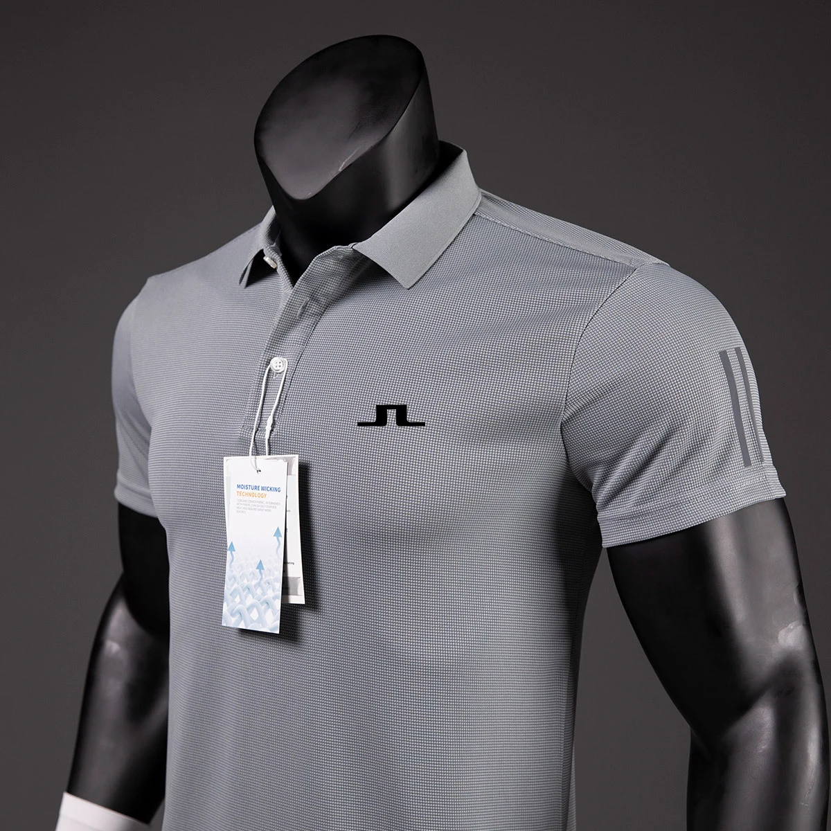 

2023 Summer Golf Shirts Men Casual Polo Shirts Short Sleeves Summer Breathable Quick Dry J Lindeberg Golf Wear Sports T Shirt