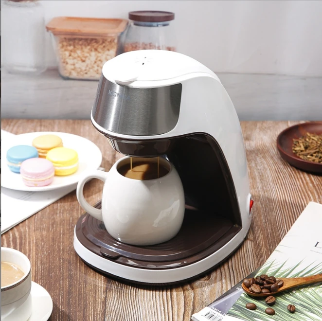 Electric Coffee Machine Automatic Drip Type Home Office Multi-functional Coffee Machine To Brew Scented Tea Small Portable