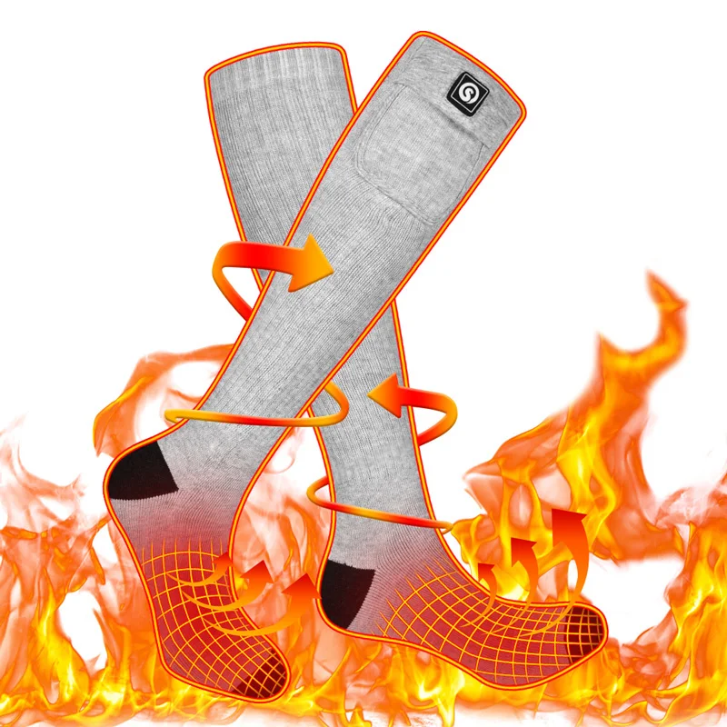 

Savior Heat Battery Heated Socks Winter Warm Outdoor Sports Electric Thermal Foot Warmer Men Women for Cycling