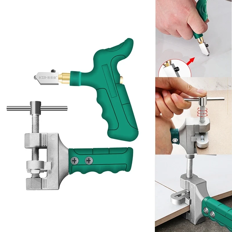 

Portable Manual Glass Tile Opener Hand-Held Replacement Cutter Heads Ceramic Tile Glass Cutter Multi-function Glass Cut Tool Kit