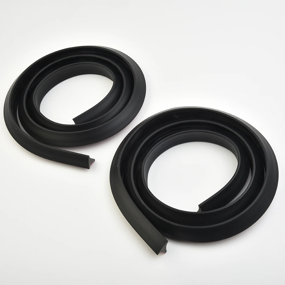

Replacement Car Wheel Eyebrow Strip Cover 2Pcs Protector 1.5m Fender Extension Moulding Trim Edge Rubber Decal