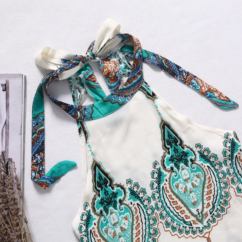 

M2EA Women Boho Style Party Evening Cocktail Summer Beach Short Mini Sleeveless Dress