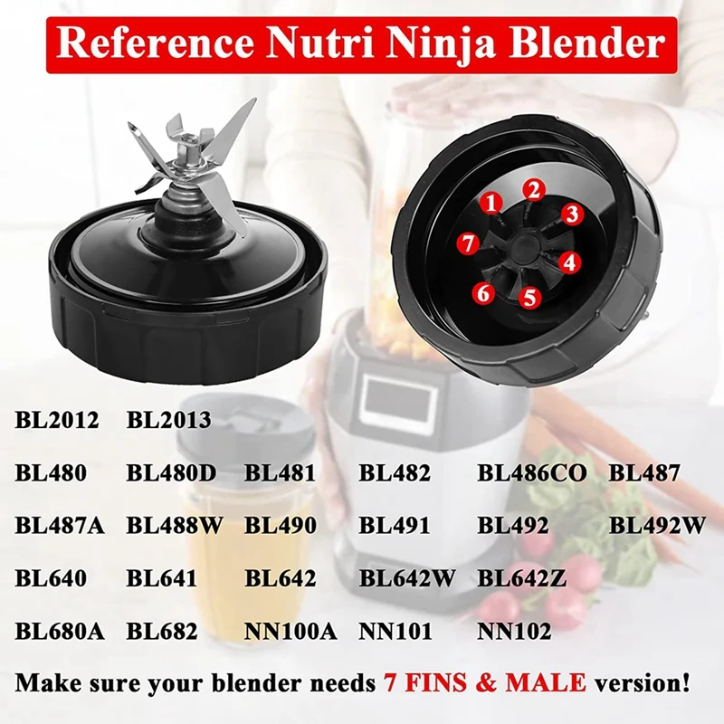 Стаканы для блендера ниндзя аксессуары Nutri Ninja BL480 BL482 с 7 лезвиями
