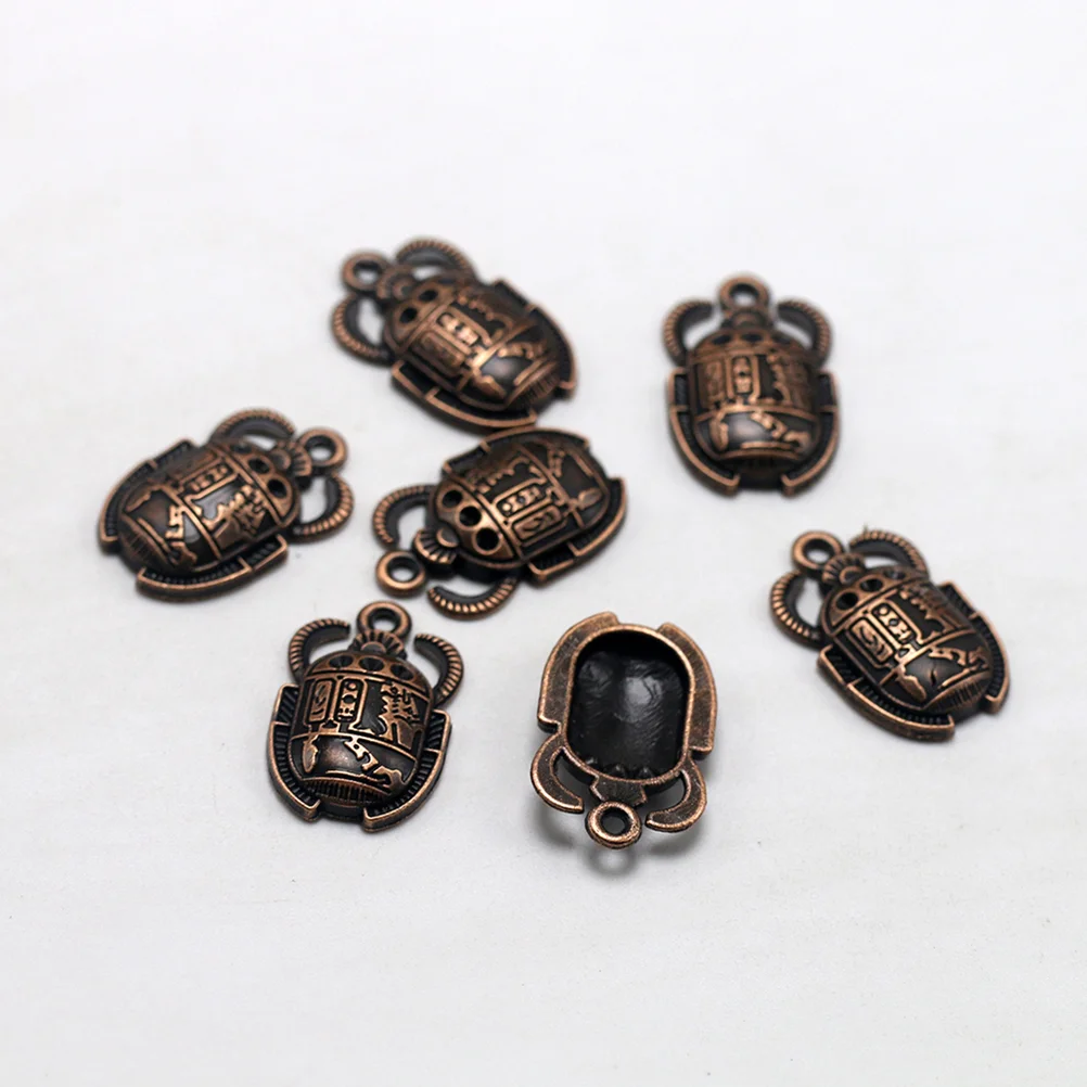 100 Pcs Retro Earrings Charm Pendant Number Jewelry Making Pendants Alloy DIY Charms Set
