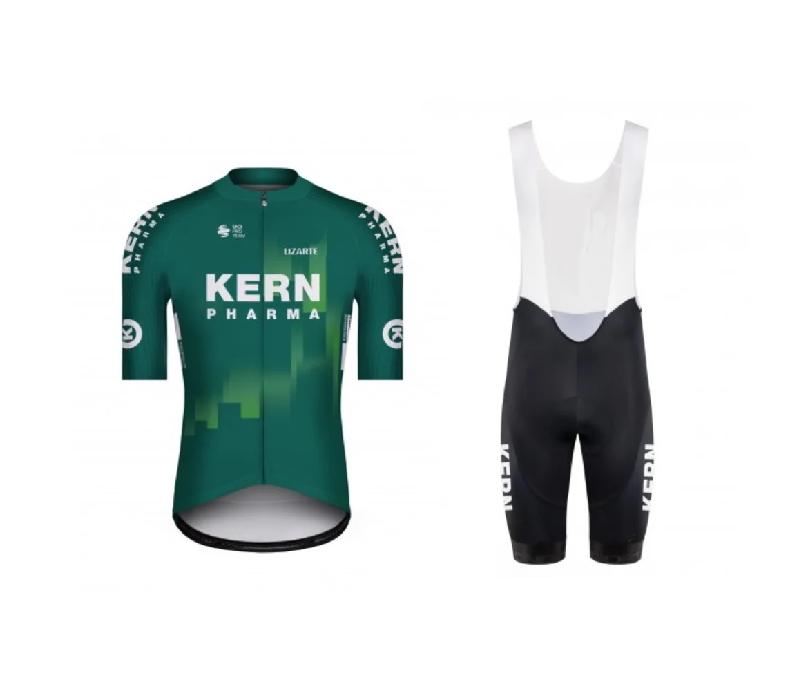 

LASER CUT 2022 KERN PHARMA TEAM SHORT SLEEVE CYCLING JERSEY SUMMER CYCLING WEAR ROPA CICLISMO+BIB SHORTS
