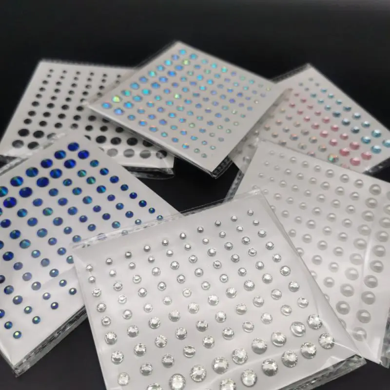 

Self Adhesive Pearl Face Tattoo Face Jewels Beauty Body Brow Makeup Eyeshadow Stickers 3D Beauty Decoration