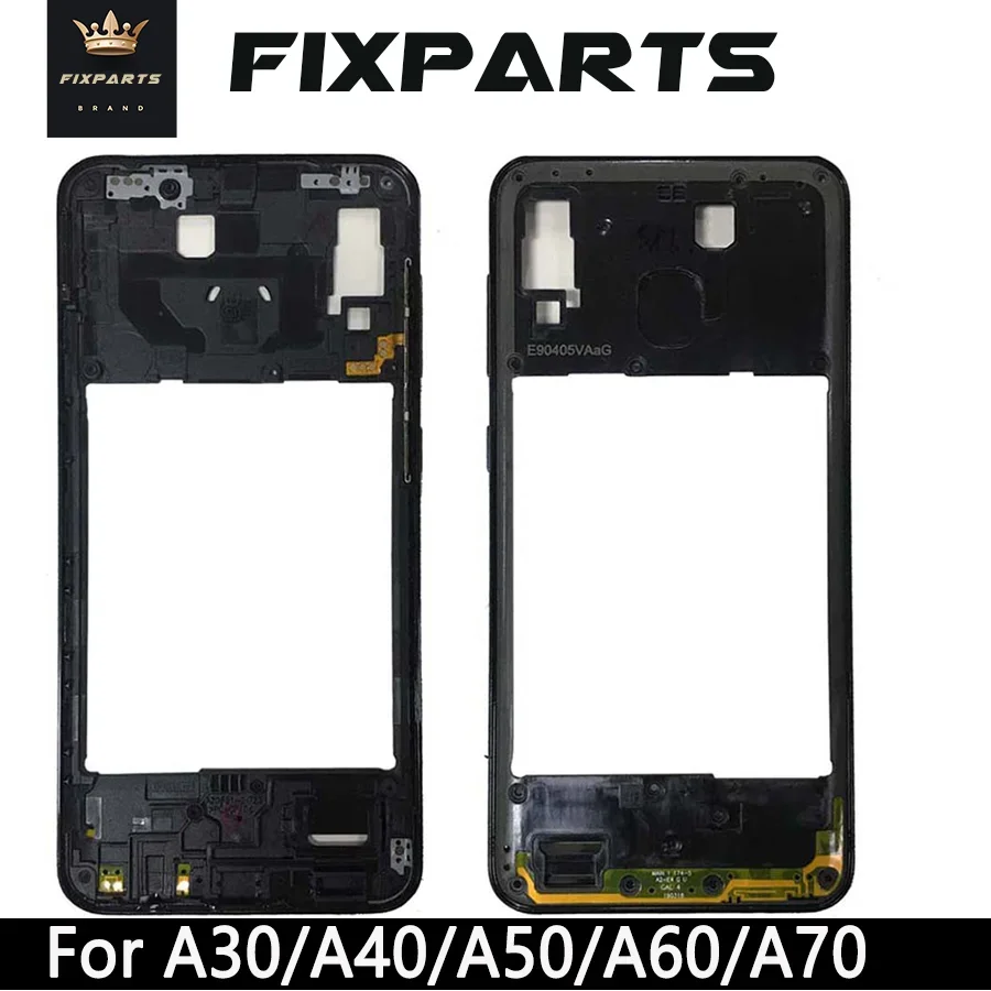 Новинка для Samsung Galaxy A30 A40 A50 A60 A70 средняя рамка A405F A505F A606 A705F пластина запасные
