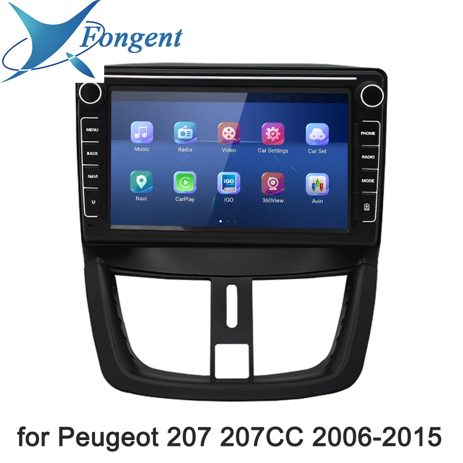 

Автомагнитола 2 Din ndroid 12 8 + 128G для Peugeot 207 CC 207CC 2006-2015, мультимедийный плеер Carplay, автостерео, GPS, DVD, головное устройство