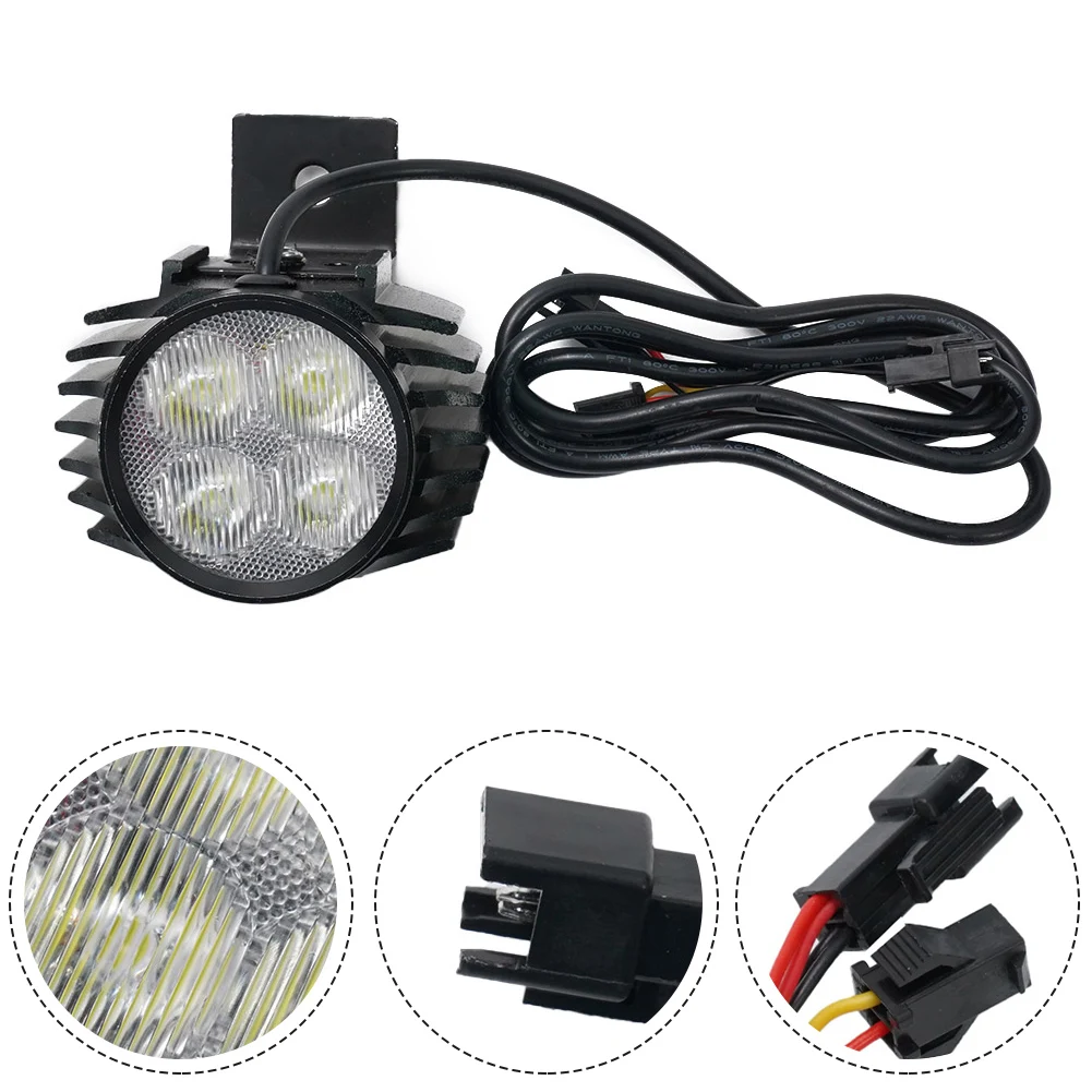 

E-Bike Front Light Big Light For KUGOO M4 PRO Headlight Part Accessories Replacement Wear-resistance With Horn