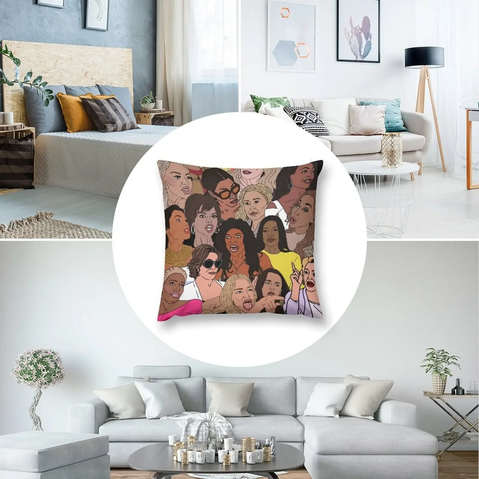 Декоративная подушка Bravo TV RHOBH RHONY RHOA RHOP