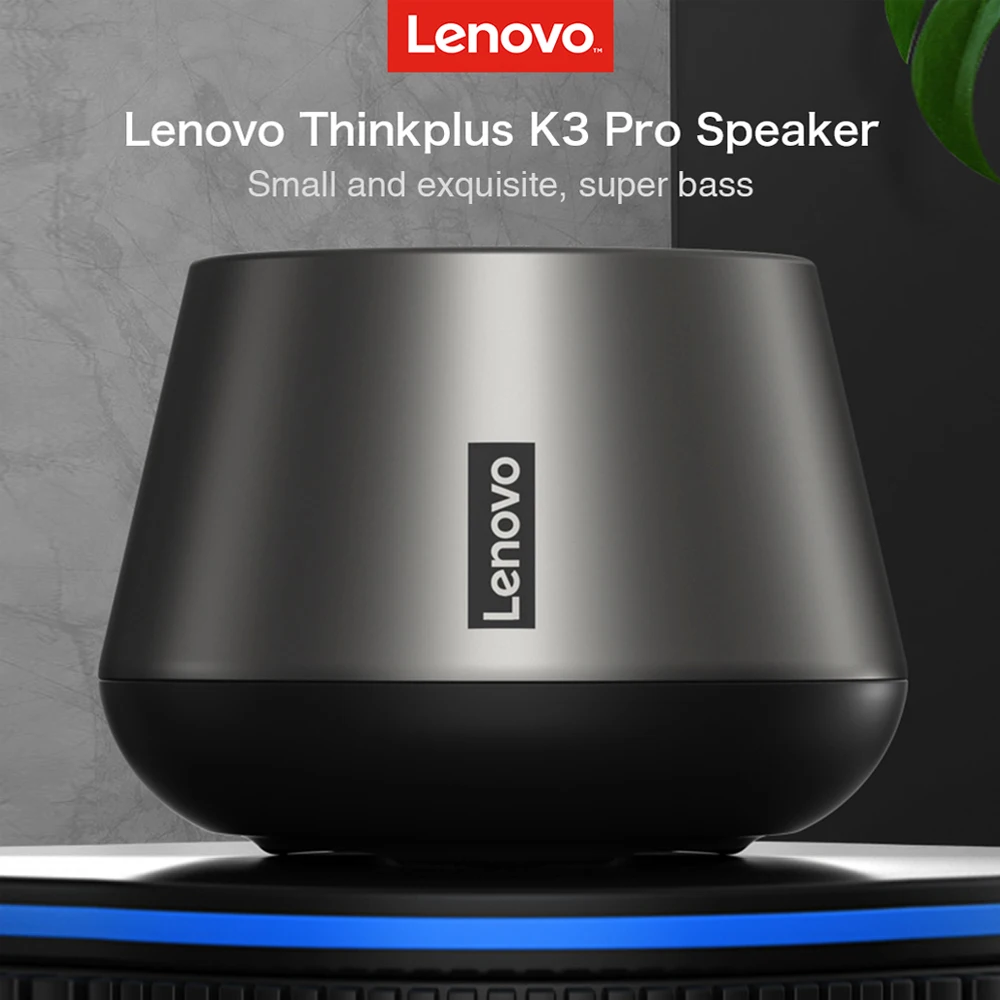 

Original Lenovo K3 Wireless Bluetooth Speaker Portable Outdoor Column Car 3D Stereo Loudspeaker Mini Surround Bass Box Speakers