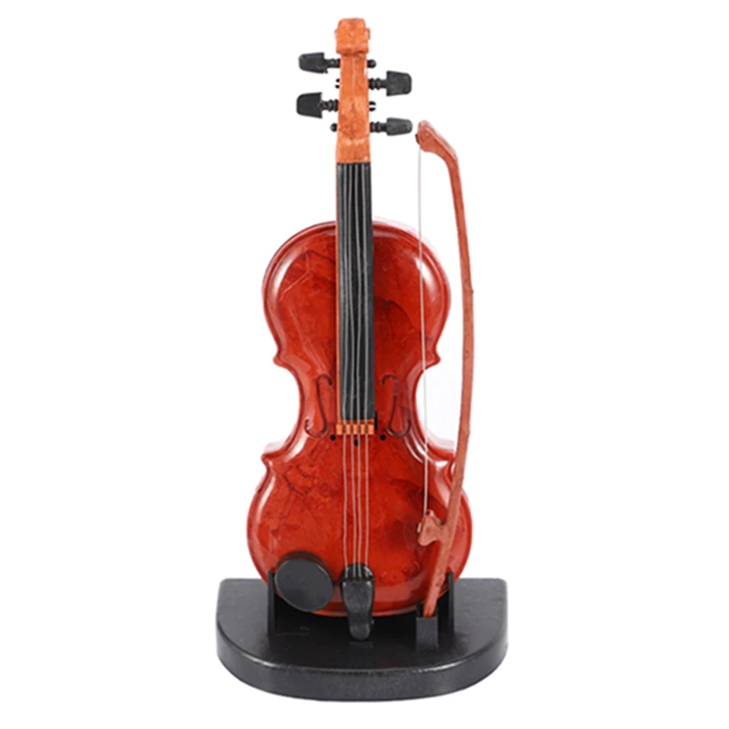 

Hand-Drawn Violin Music Box Ornaments Cute Mini Music Box Birthday Gift Violin Miniature Crafts Home Decoration