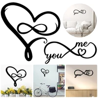 infinity heart sign metal wall decor love heart infinity symbol wall hanging decoration art sign for garden yard home