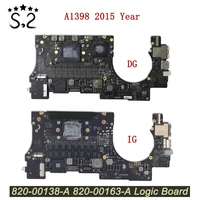 A1398 Motherboard for Macbook Pro Retina 15.4" 2.2 GHZ 16 GB logic board 820-00138-A 820-00163-A 2015