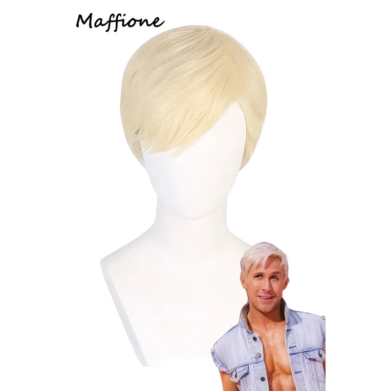 Мужские парики для косплея Кена реквизит костюма Фэнтези маскировка из фильма