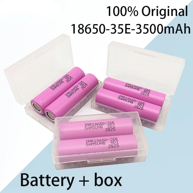 

1-10 PCs 100% original 18650 3500mah 20A discharge inr18650 35e 3500mah 18650 Li ion battery 3.7V rechargeable battery