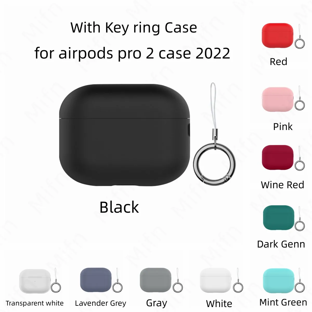 

Ring Case For AirPods Pro 2nd Gen Silicone Protective Cover Soft Skin Shockproof Cover Designed for Apple Airpods Pro 2 Earbuds