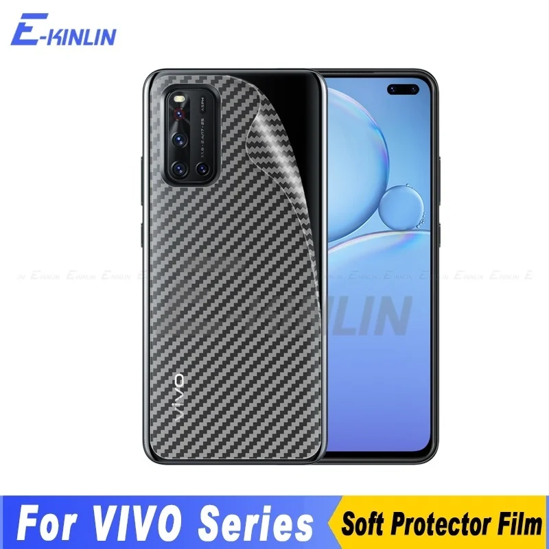 

5 шт., защитная пленка из углеродного волокна для Vivo T1x V23 V23e V21 V20 SE V19 V17 Neo Pro