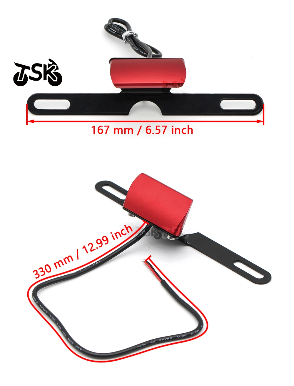 Универсальная светодиодная подсветка для номерного знака Yamaha Kawasaki Suzuki Honda CNC