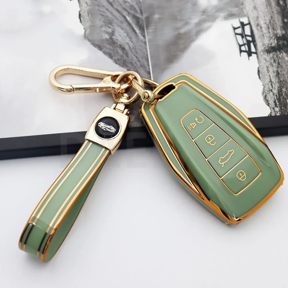 

Чехол для автомобильного ключа из ТПУ для Geely Coolray X6 Geometry C Emgrand Global Kulrey Hawk GX7 Okavango Smart Remote, автоаксессуары