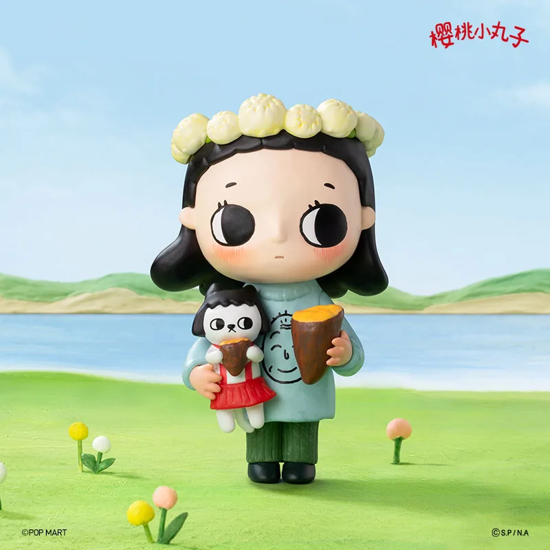 Фото Коллекционные фигурки POP MART Nyota X Chibi Maruko Chan Series 2026: Слепая коробка, игрушки для декора рабочего стола, подарок для фанатов на день рождения №4
