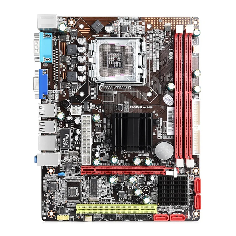 945 Motherboard LGA1155 Core I7/I5/I3 CPU 2X DDR2 RAM PCIE X16 SATA2.0 USB2.0 Motherboard Supports LGA775/771 Processor