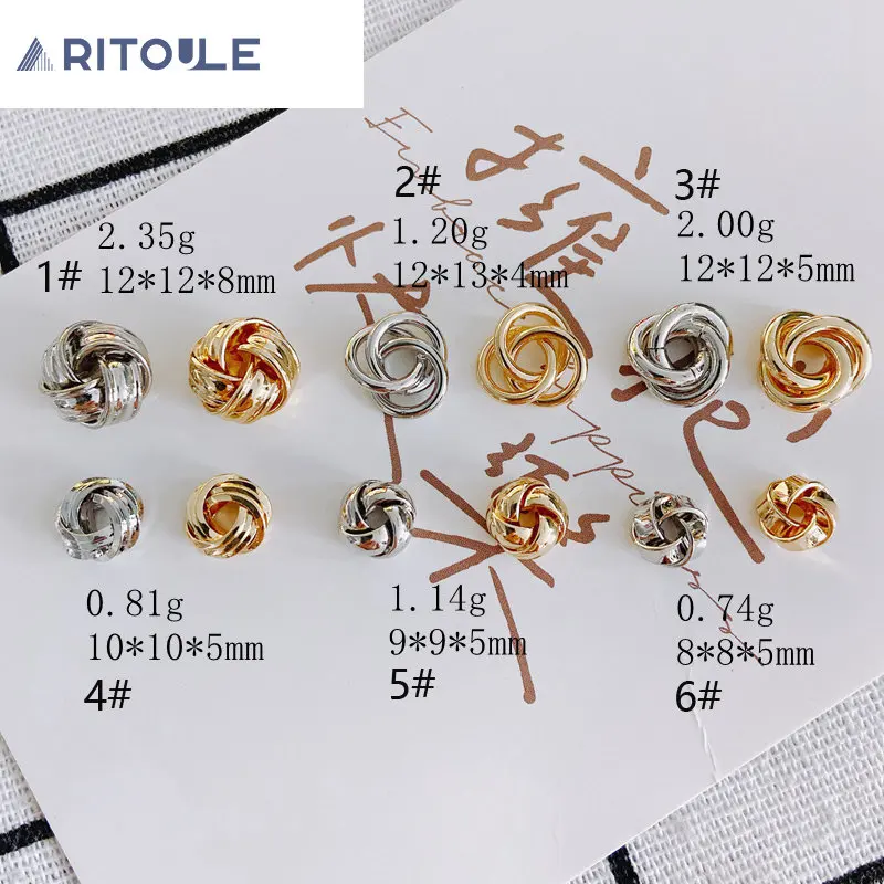Изогнутое медное кольцо 14 к с золотым покрытием прокладка тройной цветок