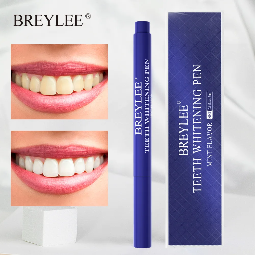 

BREYLEE Teeth Whitening Pen Deep Cleaning Remove Plaque Stains Gel Fresh Breath Bleaching Dentistry Tool Teeth Whitener Products
