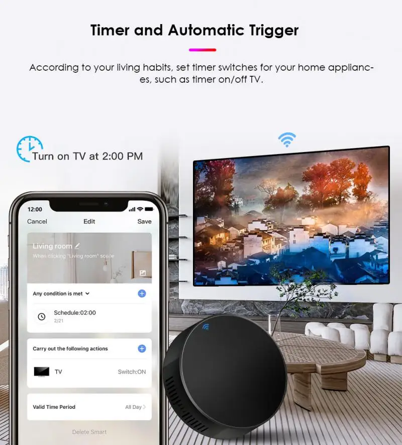 Смарт-часы CORUI Tuya IR Smart Remote Control WiFi UniversalSmart Home Gadgets