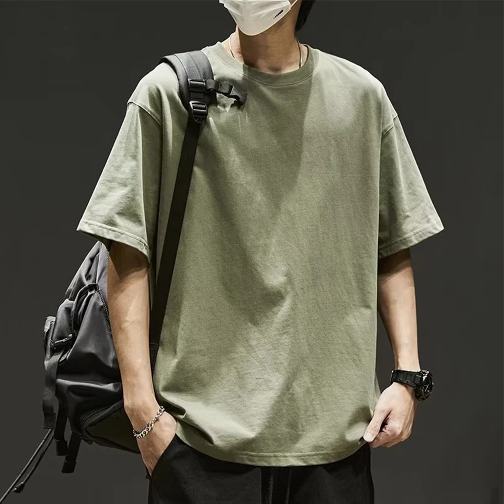 

Shirts For Men Hip Hop Casual Harajuku Crew Neck T-Shirt Tops Loose Short Sleeve Oversize Tee Shirt Streetwear Everyday T Shirt
