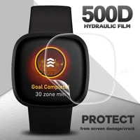 tpu soft protective film for fitbit versa 2 3 lite sense smart watch screen protector accessories for versa2 versa3 not glass