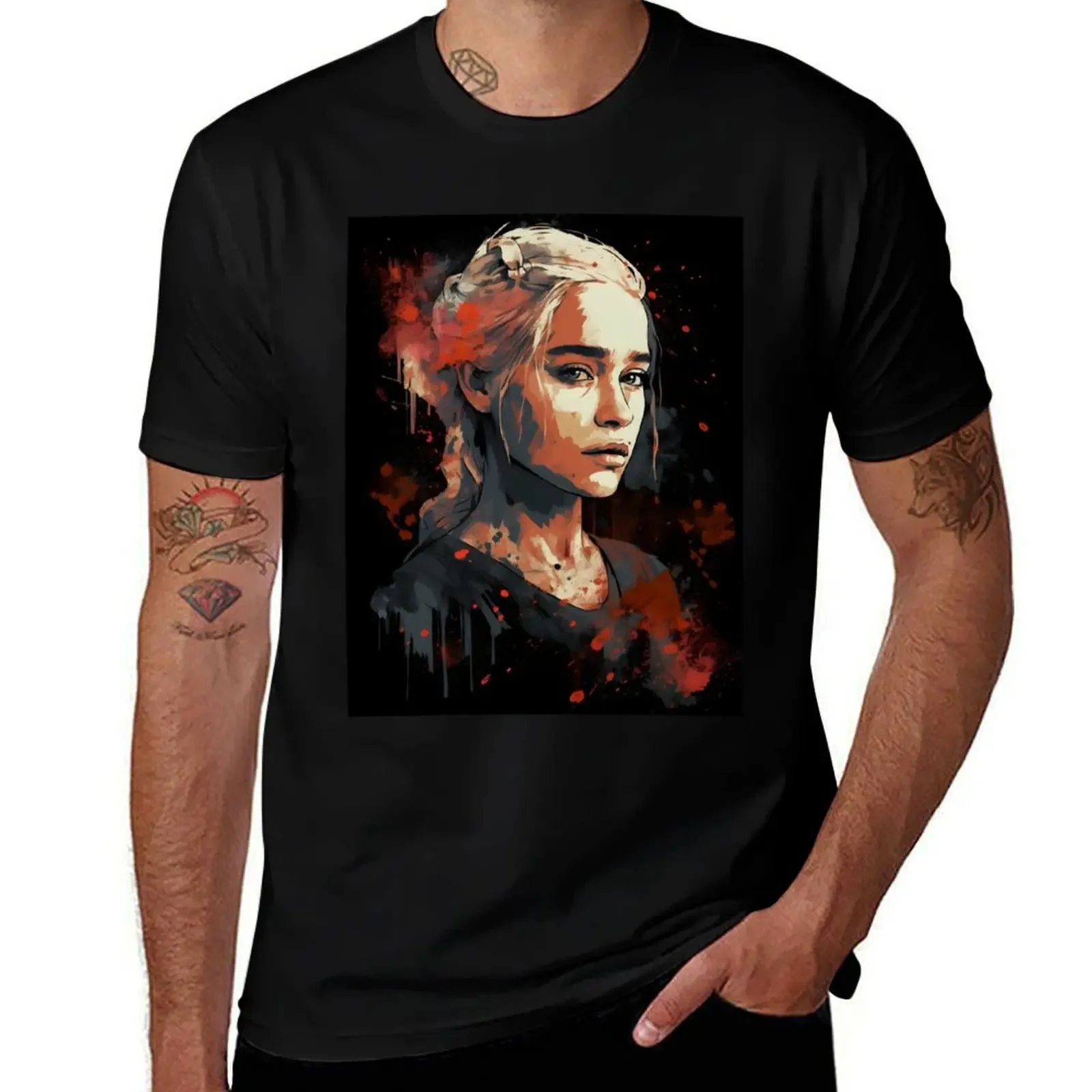 Футболка Daenerys Targaryen милые топы милая одежда мужская для мальчика мужские