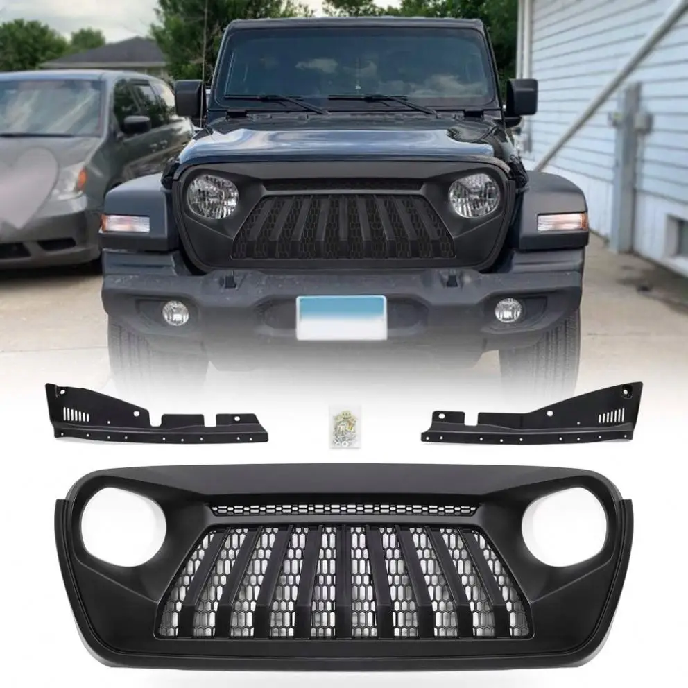 

Spedking 2018 2019 2020 2021 4x4 offroad accessories front bumper grill for JEEP WRANGLER JL JT