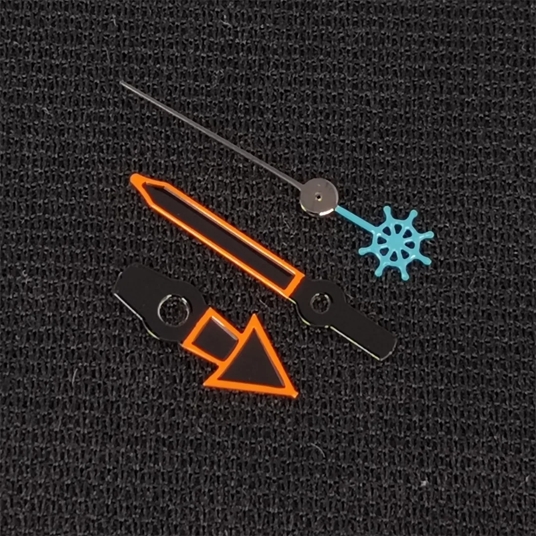 Стрелки NH35 Оранжевые стрелки часов с рыбой/черепахой/трезубецем/русалкой