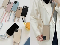 wallet shoulder strap phone case for iphone 13 13pro 12 11 pro xs max se x xr 7 8 plus chain lady leather pocket lanyard cover