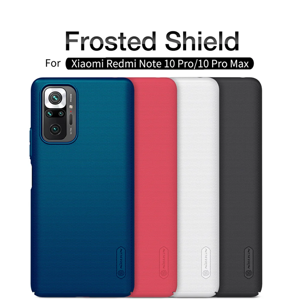 For Xiaomi Redmi Note 10 5G 10 Pro Case NILLKIN Frosted Shield PC Hard Back Cover For Redmi Note 10 Pro Max /10s Protection Case