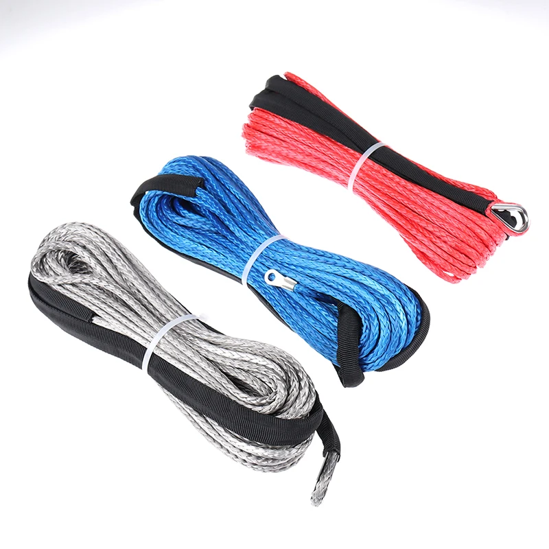 

Car Accessories Sell Well Blue 1/4''x50' Synthetic Winch Cable Rope,Tow Rope Car,ATV UHMWPE Winch Rope Wholesale