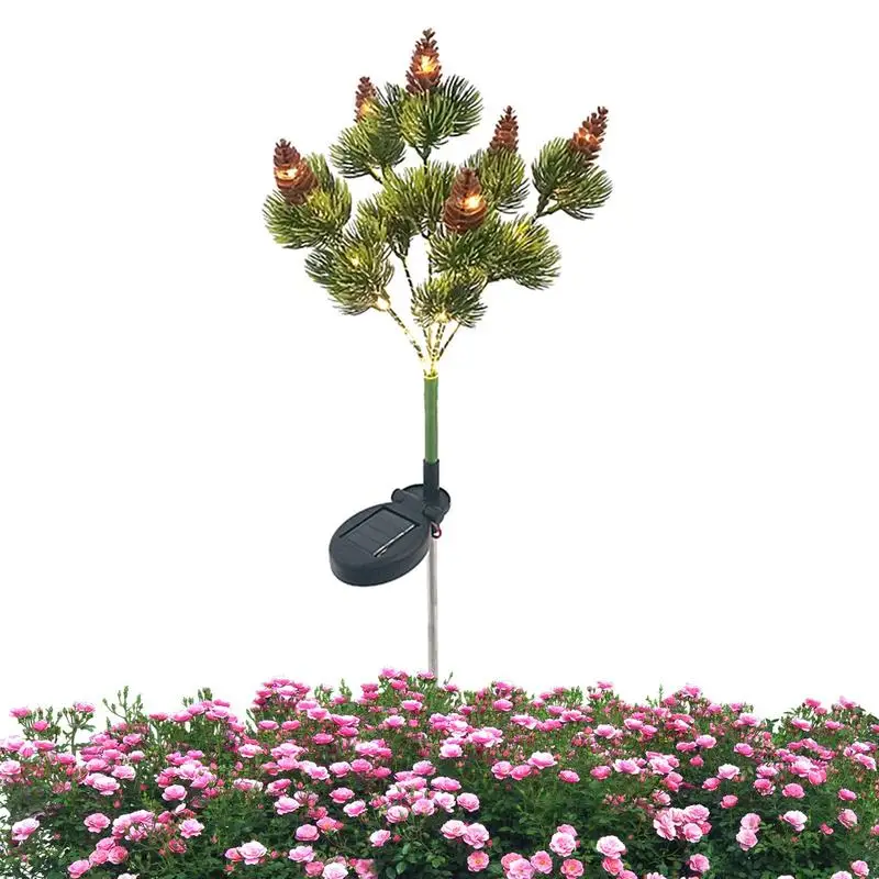 

Artificial Pinecone Needles Garden Lights For Christmas Decoration Thanksgiving Party DIY Halloween Decor