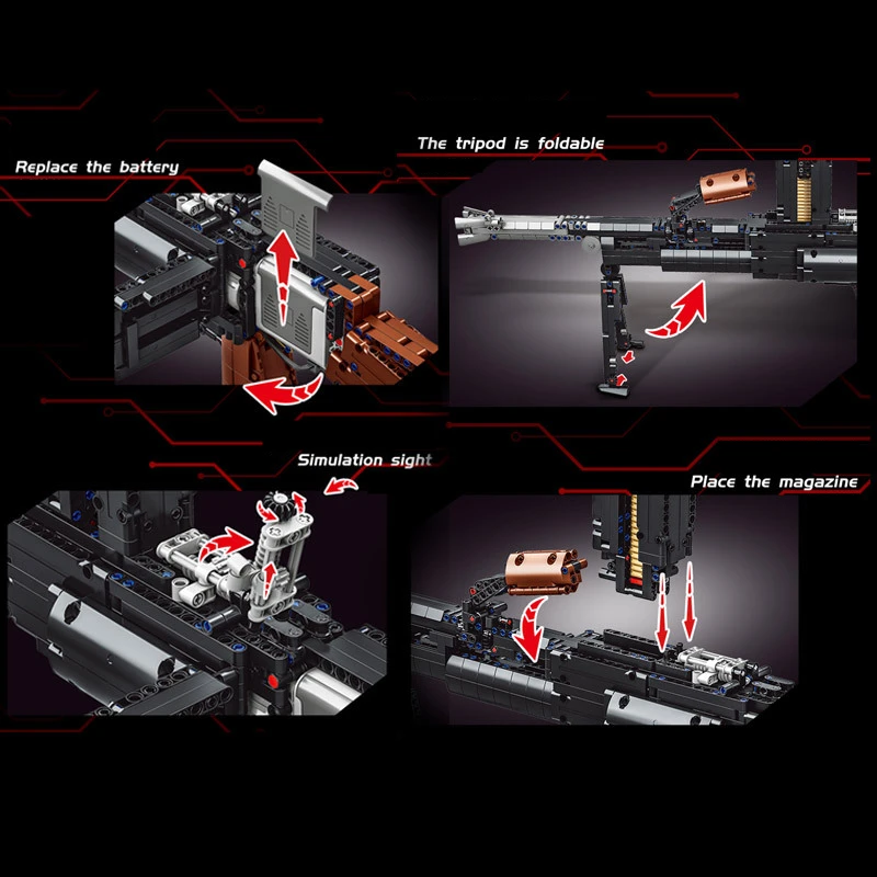 WW2 военный оригинальный механизированный легкий пулемет светильник