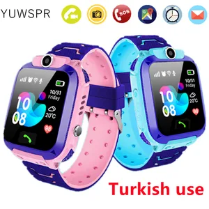 kids smart watch phone lbs gps sos wifi waterproof ip67 video call monitoring location trackerr support turkish network q12 free global shipping
