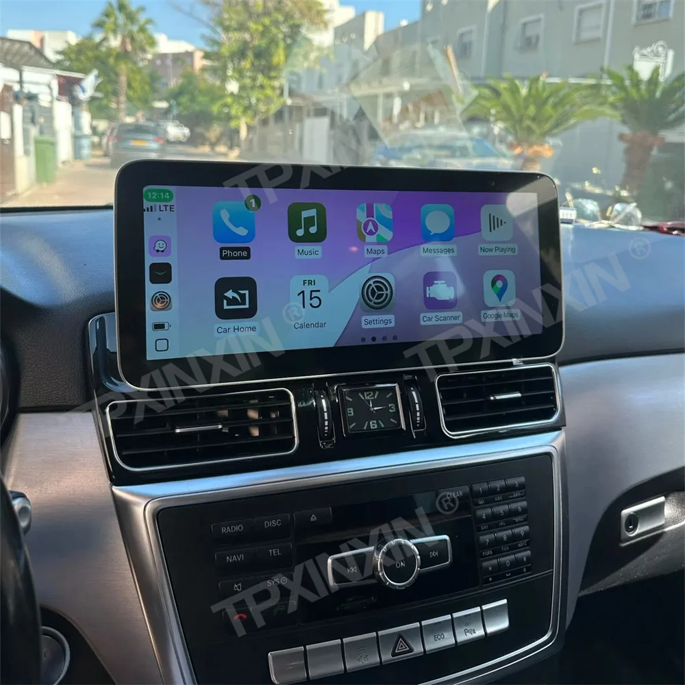 

12,3-дюймовый автомобильный радиоприемник Linux для Mercedes Benz ML W166 GL X166 2012-2015, мультимедийный плеер, Android Auto, беспроводной головное устройство CarPlay
