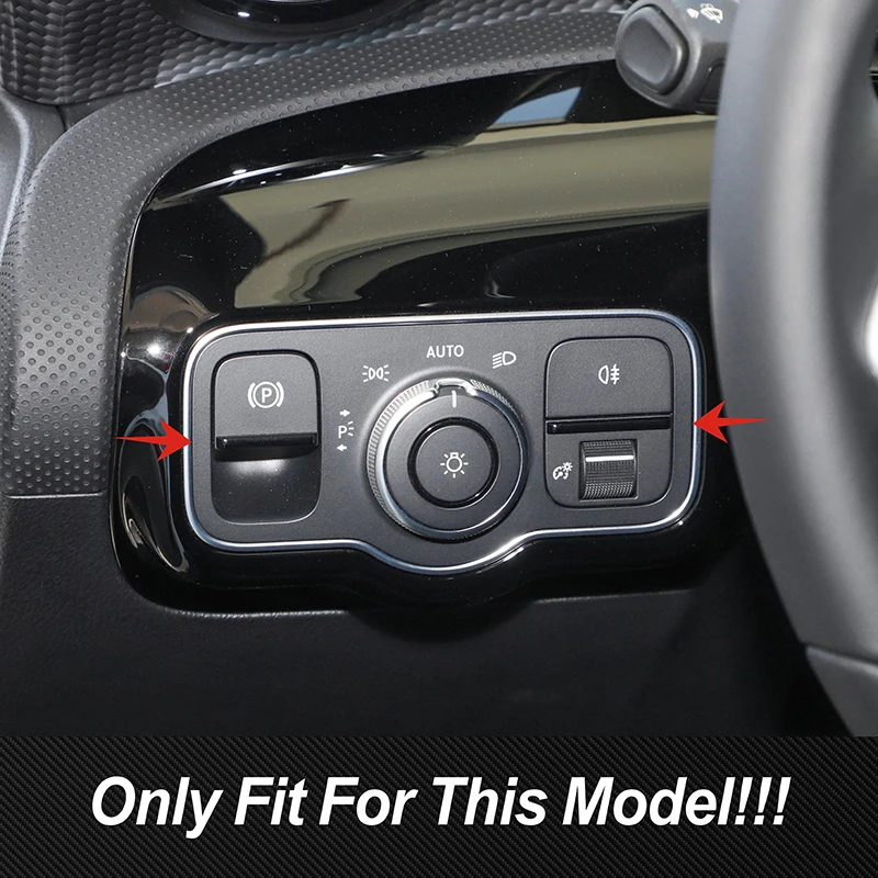 Декоративная рамка для переключателя фар из нержавеющей стали отделка Mercedes Benz A B