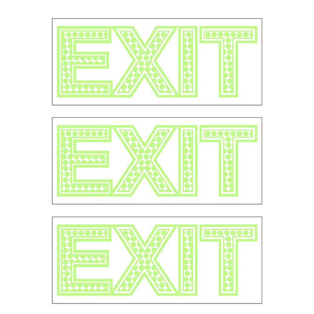 

3pcs EXIT Direction Stickers Removable Stickers Self-adhesive Stickers