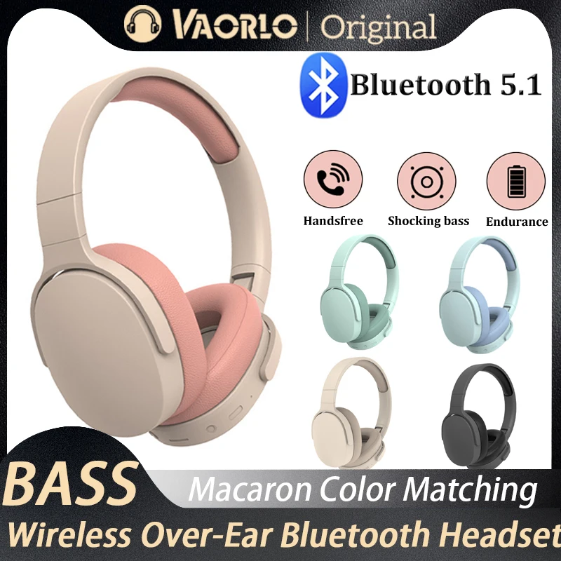 

Беспроводная гарнитура VAORLO, Bluetooth наушники и наушники для девочек Samsung Sport и с микрофоном, Hi-Fi стерео IOS Android в телефоне